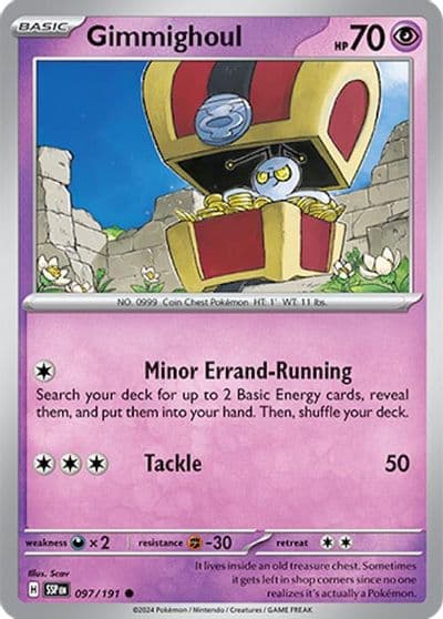 Gimmighoul SV08: Surging Sparks Pokemon card