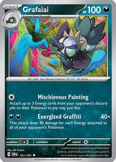 Grafaiai SV08: Surging Sparks Pokemon card