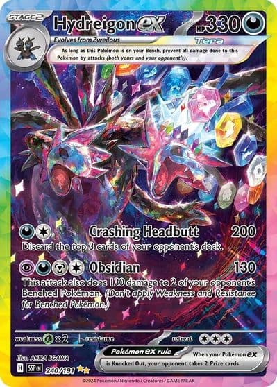 Hydreigon ex SV08: Surging Sparks Pokemon card