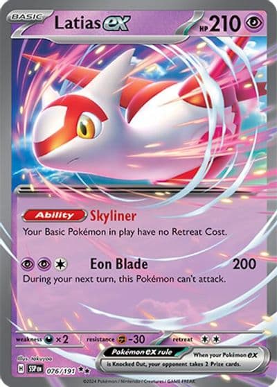 Latias ex SV08: Surging Sparks Pokemon card