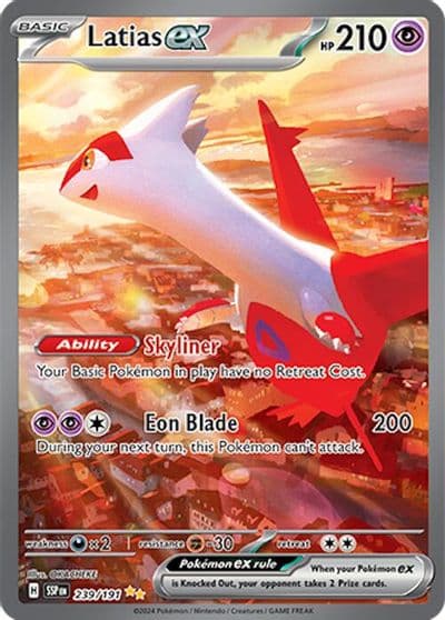 Latias ex SV08: Surging Sparks Pokemon card