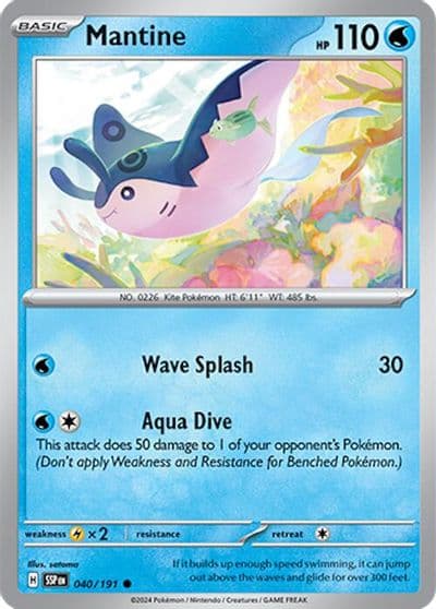Mantine SV08: Surging Sparks Pokemon card