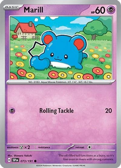 Marill SV08: Surging Sparks Pokemon card