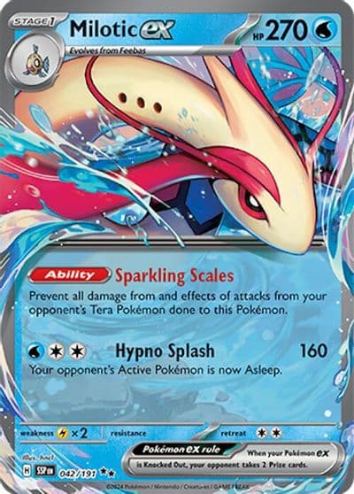 Milotic ex SV08: Surging Sparks Pokemon card