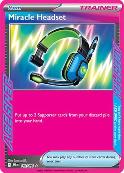 Miracle Headset SV08: Surging Sparks Pokemon card