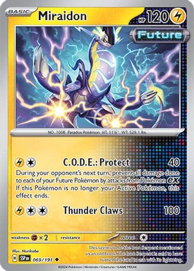 Miraidon SV08: Surging Sparks Pokemon card
