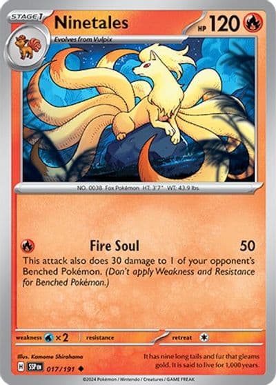 Ninetales SV08: Surging Sparks Pokemon card