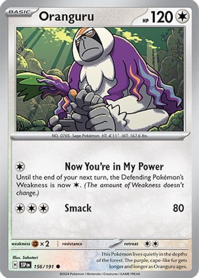 Oranguru SV08: Surging Sparks Pokemon card