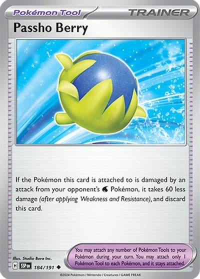 Passho Berry SV08: Surging Sparks Pokemon card