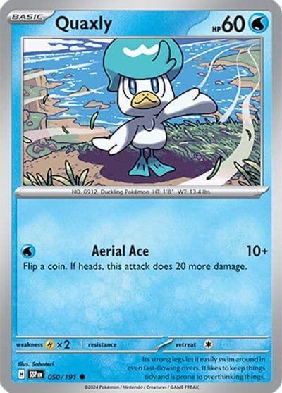 Quaxly SV08: Surging Sparks Pokemon card