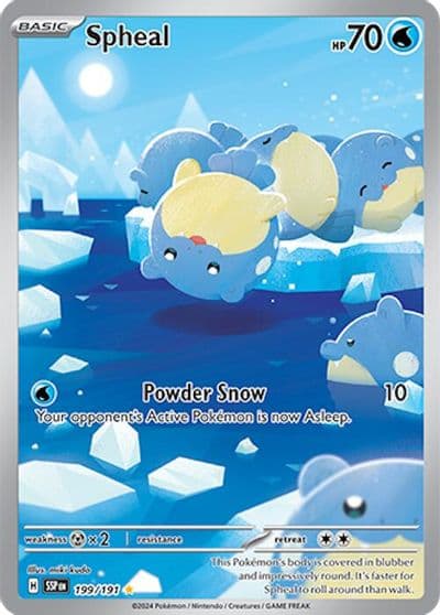 Spheal SV08: Surging Sparks Pokemon card