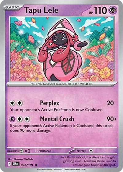 Tapu Lele SV08: Surging Sparks Pokemon card