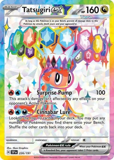 Tatsugiri ex SV08: Surging Sparks Pokemon card