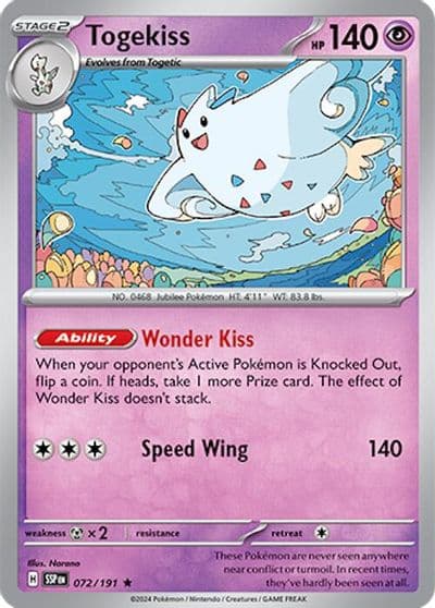 Togekiss SV08: Surging Sparks Pokemon card