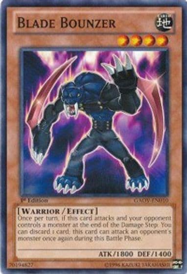 Blade Bounzer Galactic Overlord Yu-Gi-Oh! card
