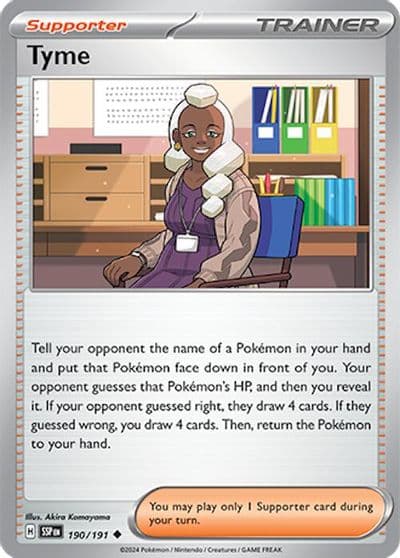 Tyme SV08: Surging Sparks Pokemon card