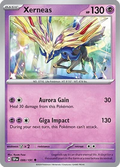 Xerneas SV08: Surging Sparks Pokemon card