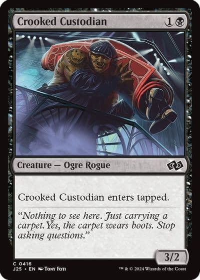 Crooked Custodian Foundations Jumpstart Magic card