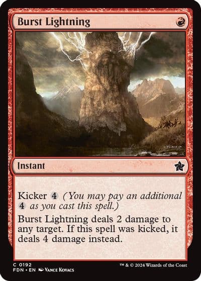 Burst Lightning Foundations Magic card