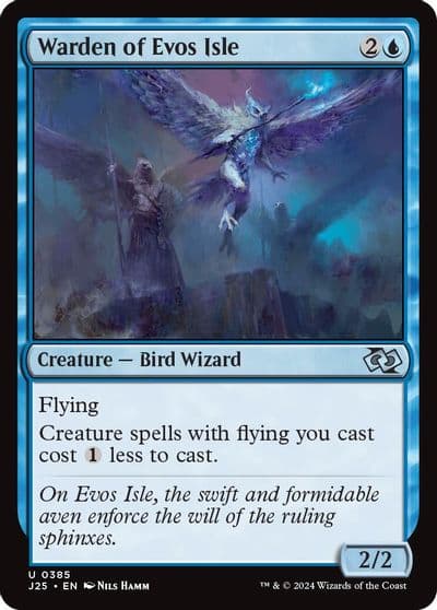 Warden of Evos Isle Foundations Jumpstart Magic card