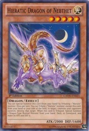 Hieratic Dragon of Nebthet Galactic Overlord Yu-Gi-Oh! card