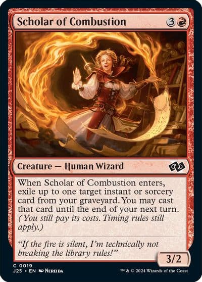 Scholar of Combustion Foundations Jumpstart Magic card