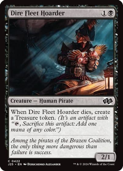 Dire Fleet Hoarder Foundations Jumpstart Magic card