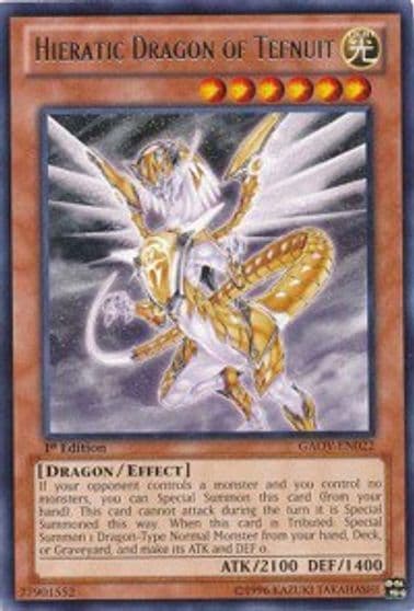 Hieratic Dragon of Tefnuit Galactic Overlord Yu-Gi-Oh! card