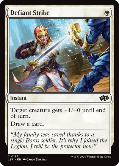 Defiant Strike Foundations Jumpstart Magic card