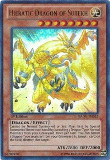 Hieratic Dragon of Sutekh Galactic Overlord Yu-Gi-Oh! card