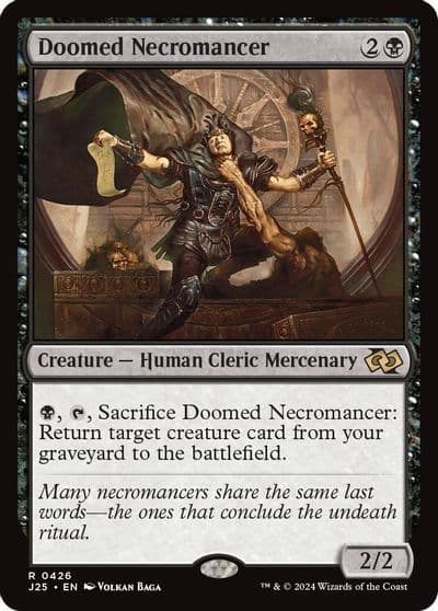 Doomed Necromancer Foundations Jumpstart Magic card