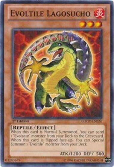 Evoltile Lagosucho Galactic Overlord Yu-Gi-Oh! card