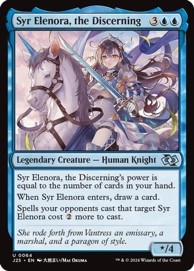 Syr Elenora the Discerning Anime Foundations Jumpstart Magic card