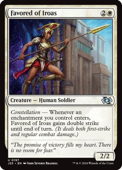Favored of Iroas Foundations Jumpstart Magic card