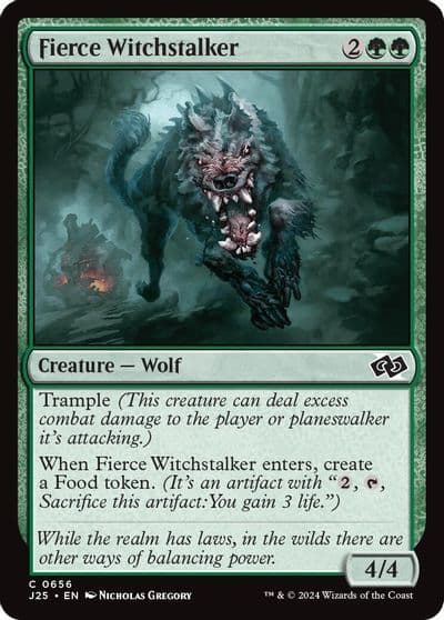 Fierce Witchstalker Foundations Jumpstart Magic card
