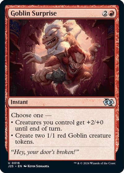 Goblin Surprise Foundations Jumpstart Magic card