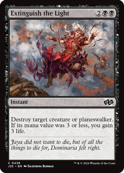 Extinguish the Light Foundations Jumpstart Magic card