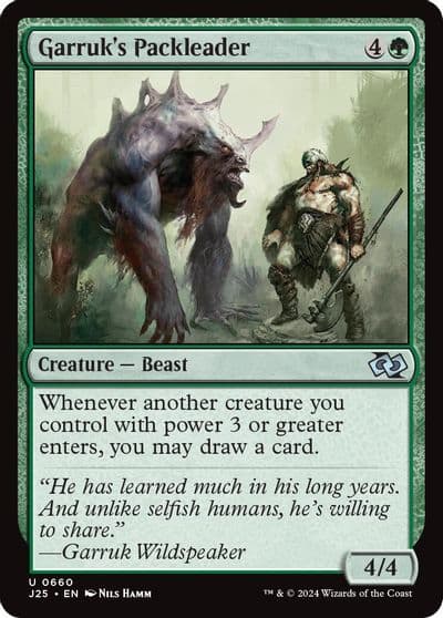 Garruks Packleader Foundations Jumpstart Magic card