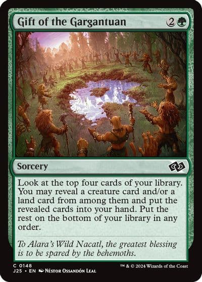 Gift of the Gargantuan Foundations Jumpstart Magic card