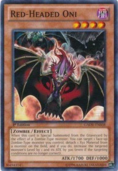 Red Headed Oni Galactic Overlord Yu-Gi-Oh! card