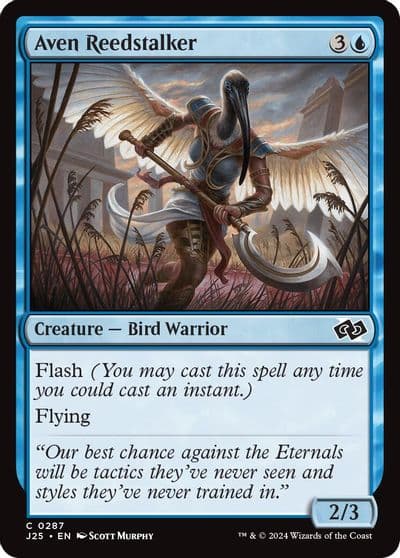 Aven Reedstalker Foundations Jumpstart Magic card