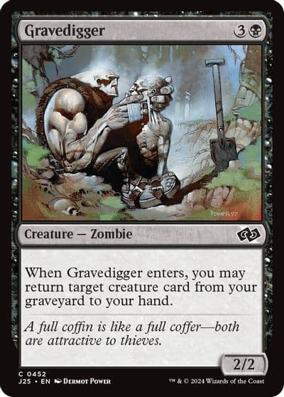 Gravedigger Foundations Jumpstart Magic card