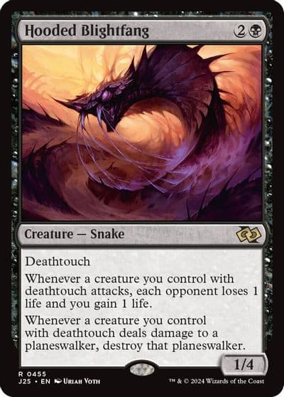 Hooded Blightfang Foundations Jumpstart Magic card