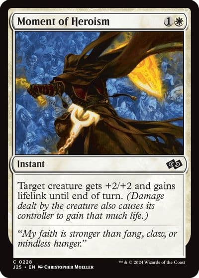 Moment of Heroism Foundations Jumpstart Magic card