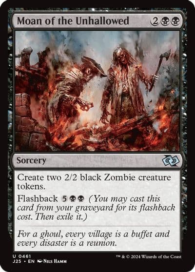 Moan of the Unhallowed Foundations Jumpstart Magic card