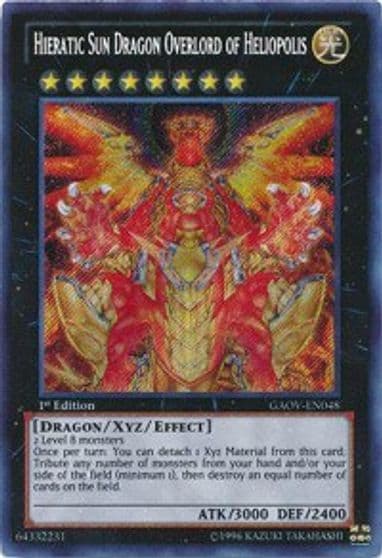 Hieratic Sun Dragon Overlord of Heliopolis Galactic Overlord Yu-Gi-Oh! card