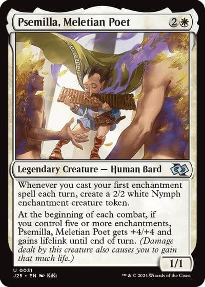 Psemilla Meletian Poet Anime Foundations Jumpstart Magic card