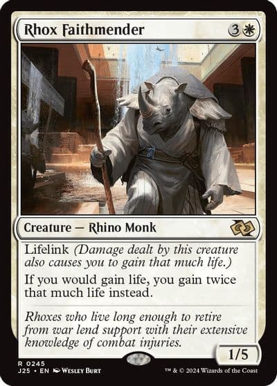 Rhox Faithmender Foundations Jumpstart Magic card