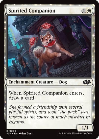 Spirited Companion Foundations Jumpstart Magic card