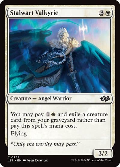 Stalwart Valkyrie Foundations Jumpstart Magic card